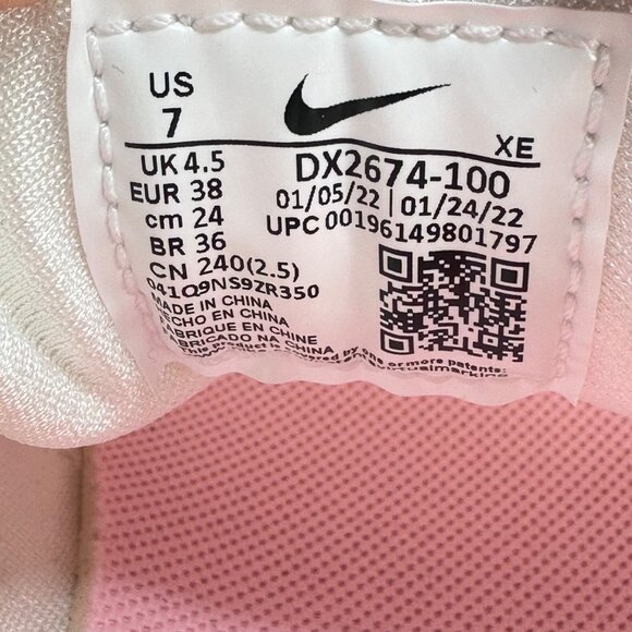 Women's Nike Air Huarache Summit White/Hyper Pink-Solar Flare Sz 7  DX2674-100 - Picture 12 of 13